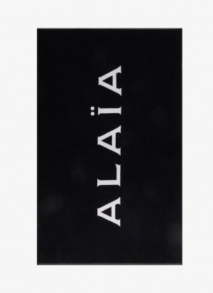 Black/White Women's Alaia Alaïa Beach Towel Towels Canada | Q6X-0218