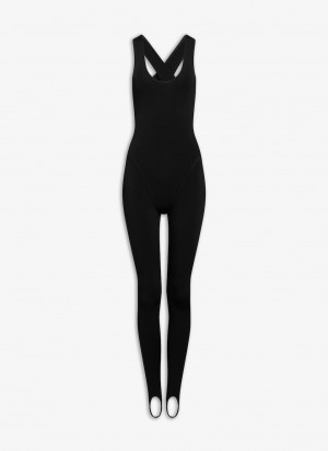 Black Women's Alaia Highshine Cross Jumpsuits Canada | J7M-5541