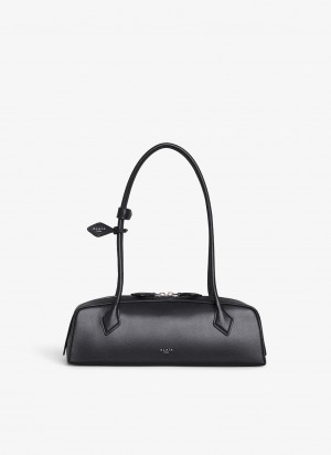 Black Women's Alaia Le Teckel Medium Shoulder Bags Canada | S7W-0564