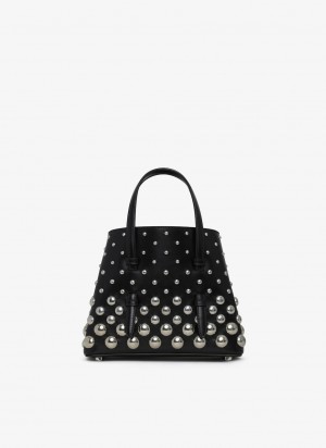 Black Women's Alaia Mina 20 Tote Bags Canada | E2C-3198