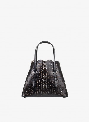 Black Women's Alaia Mina 20 Tote Bags Canada | M0K-8462