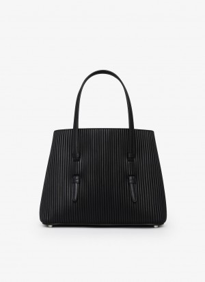 Black Women's Alaia Mina 25 Tote Bags Canada | Y1Q-5486