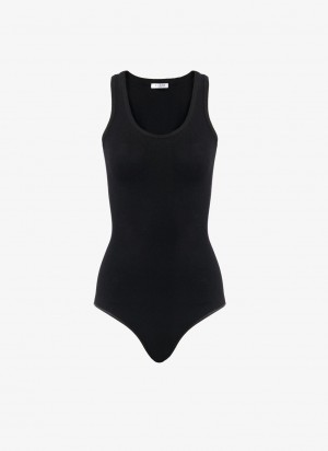 Black Women's Alaia Tank Body Bodysuits Canada | E3V-9520