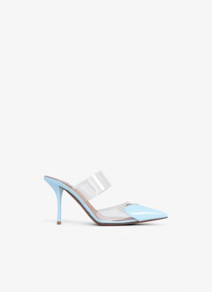 Blue Women's Alaia Le Cœur Mules Canada | E6Y-6630