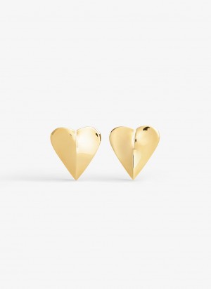 Gold Women's Alaia Heart Earrings Canada | G4M-5444