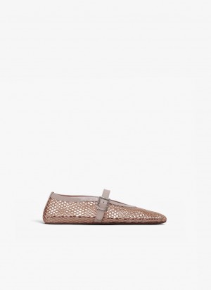 Nude Women's Alaia Ballet Flats Canada | V9E-2875