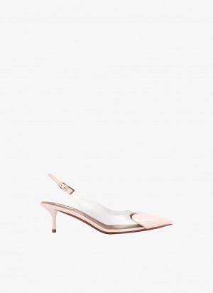 Pink Women's Alaia Le Cœur Slingbacks Pumps Canada | S0P-9140