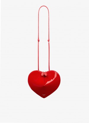 Red Women's Alaia Le Cœur Heart Bag Canada | Q8K-6806