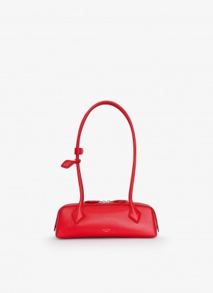 Red Women's Alaia Le Teckel Small Shoulder Bags Canada | A3L-1053