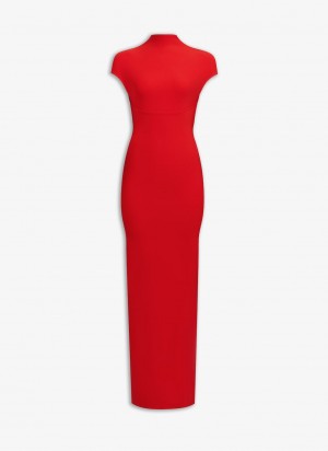 Red Women's Alaia Sculpting Corset Dress Canada | V3O-7875