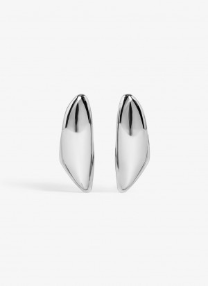 Silver Women's Alaia Bumper Earrings Canada | L5L-0175