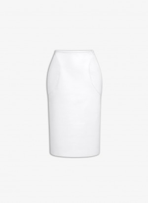 White Women's Alaia Pencil Skirts Canada | A7T-0845