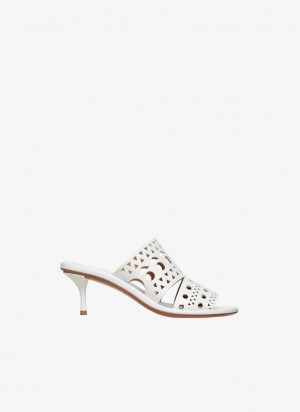 White Women's Alaia Vienne Mules Canada | G2Y-9915