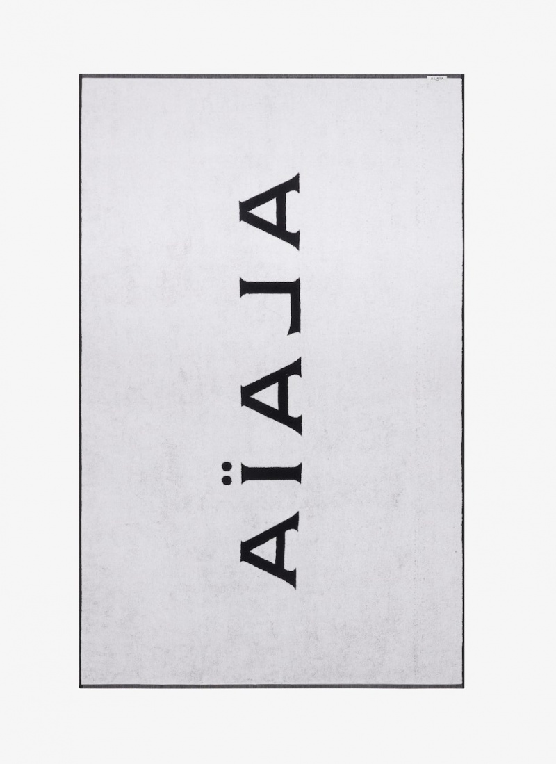 Black/White Women's Alaia Alaïa Beach Towel Towels Canada | Q6X-0218