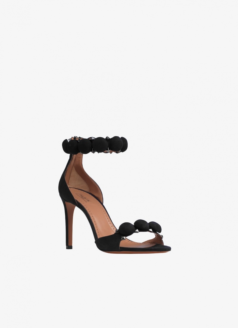 Black Women's Alaia Bombe Sandals Canada | H2X-5422