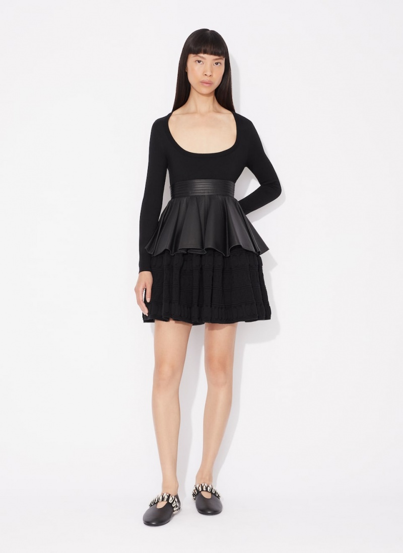 Black Women's Alaia Crinoline Dress Canada | R5D-2192