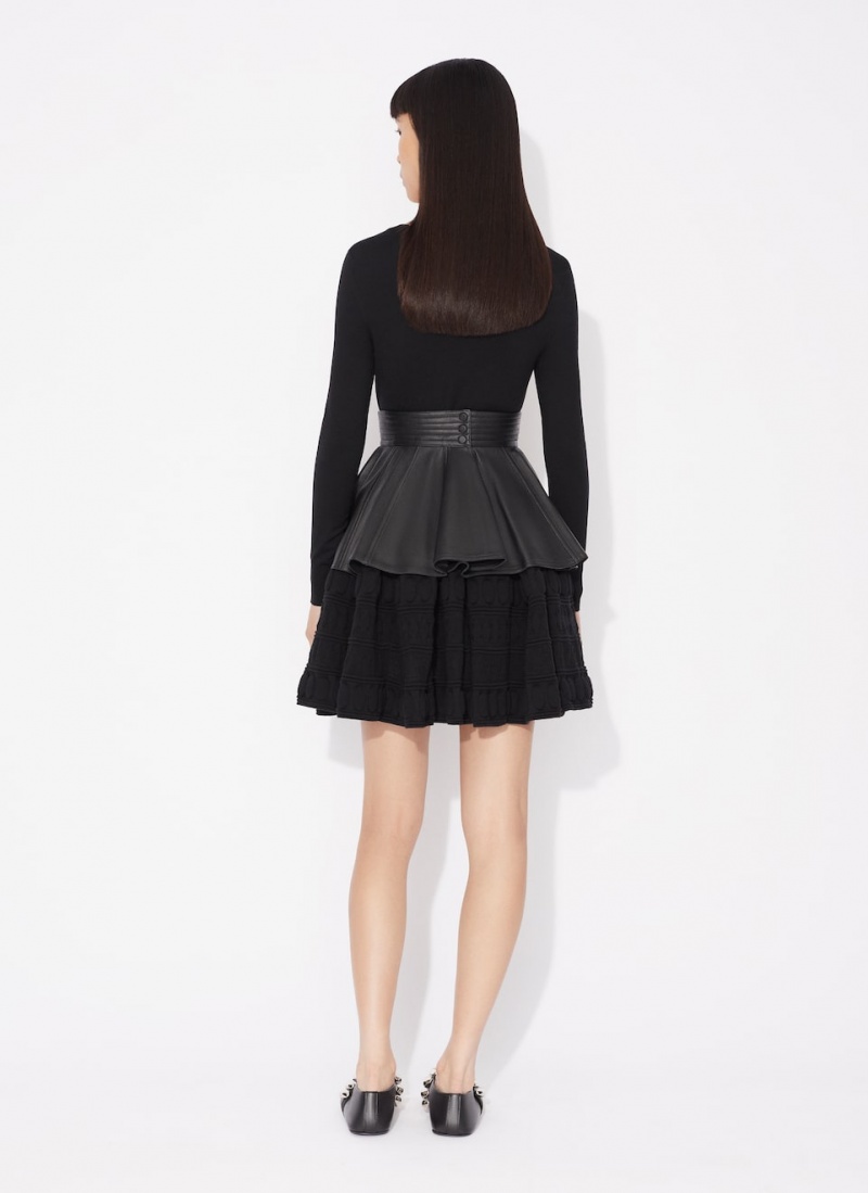 Black Women's Alaia Crinoline Dress Canada | R5D-2192