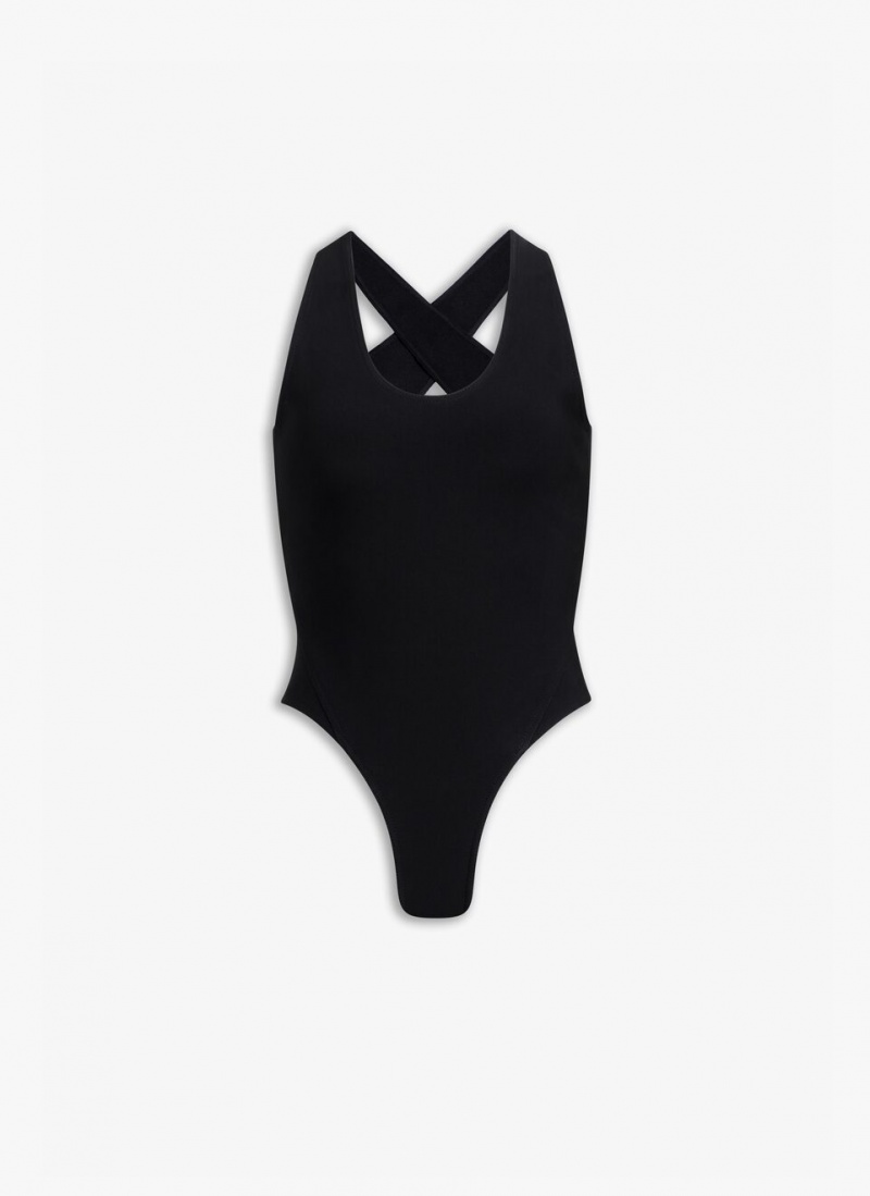 Black Women\'s Alaia Crossback Body Bodysuits Canada | E8I-6602