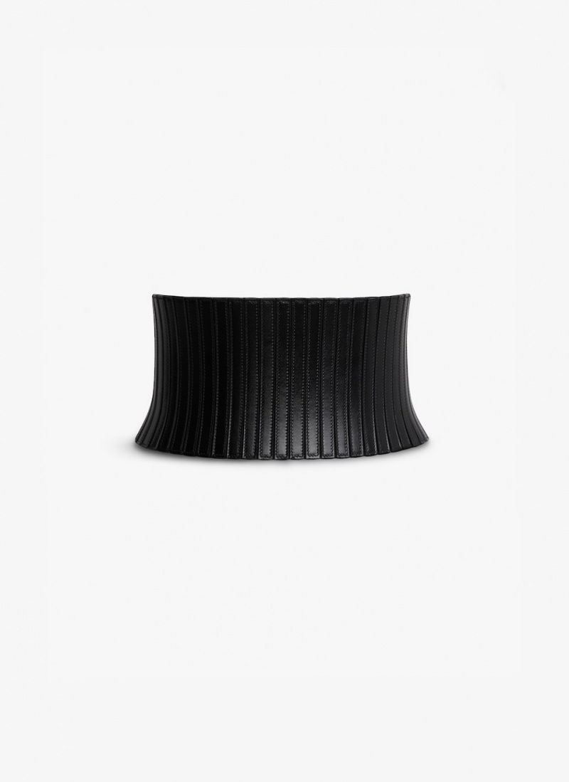 Black Women\'s Alaia Elastic Corset Belts Canada | B8N-1796