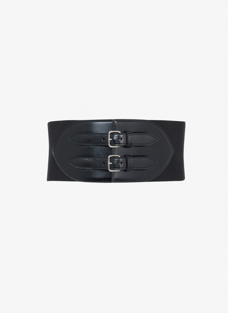 Black Women\'s Alaia Elastique Corset Belts Canada | N4Y-4467