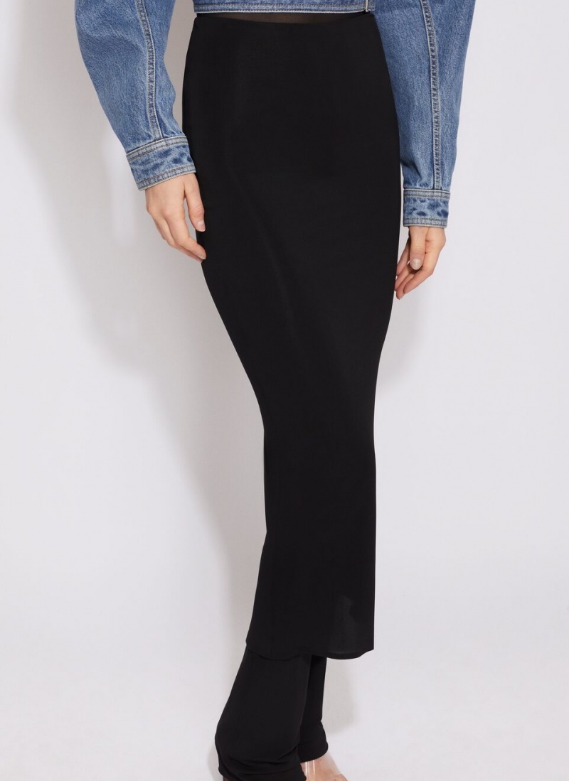 Black Women's Alaia Fluid Skirts Pants Canada | S3W-3441