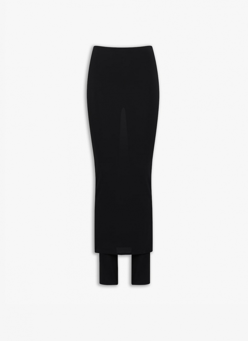 Black Women\'s Alaia Fluid Skirts Pants Canada | S3W-3441