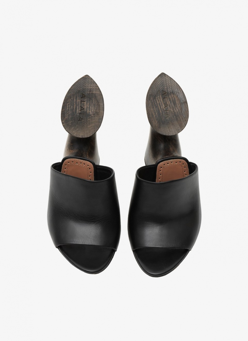 Black Women's Alaia La Sculpture Mules Canada | Z3H-8218