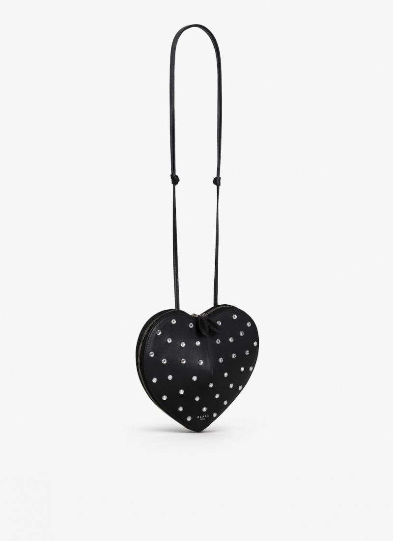 Black Women's Alaia Le Cœur Heart Bag Canada | L7G-9414