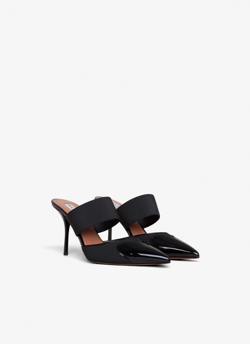 Black Women's Alaia Le Cœur Mules Canada | W2G-4531