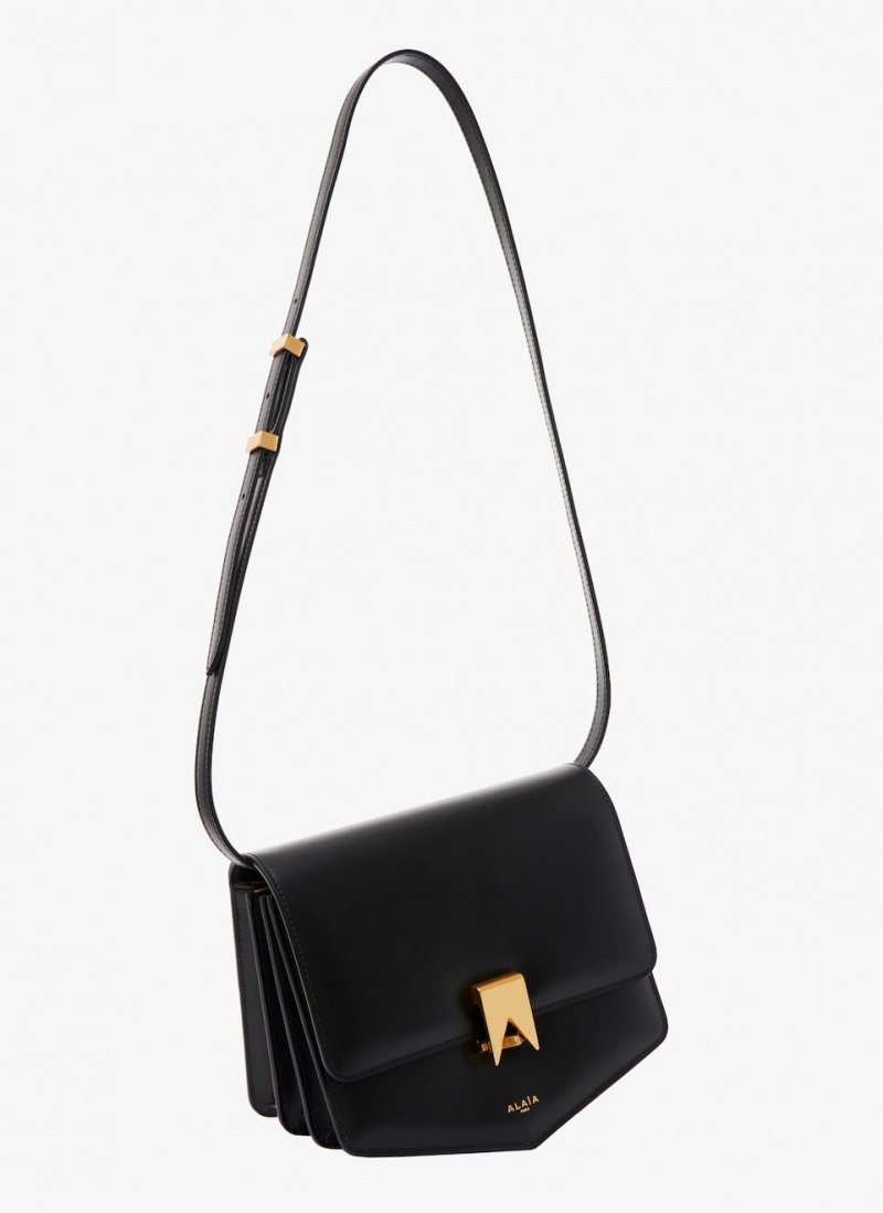 Black Women's Alaia Le Papa Shoulder Bags Canada | U6O-0758