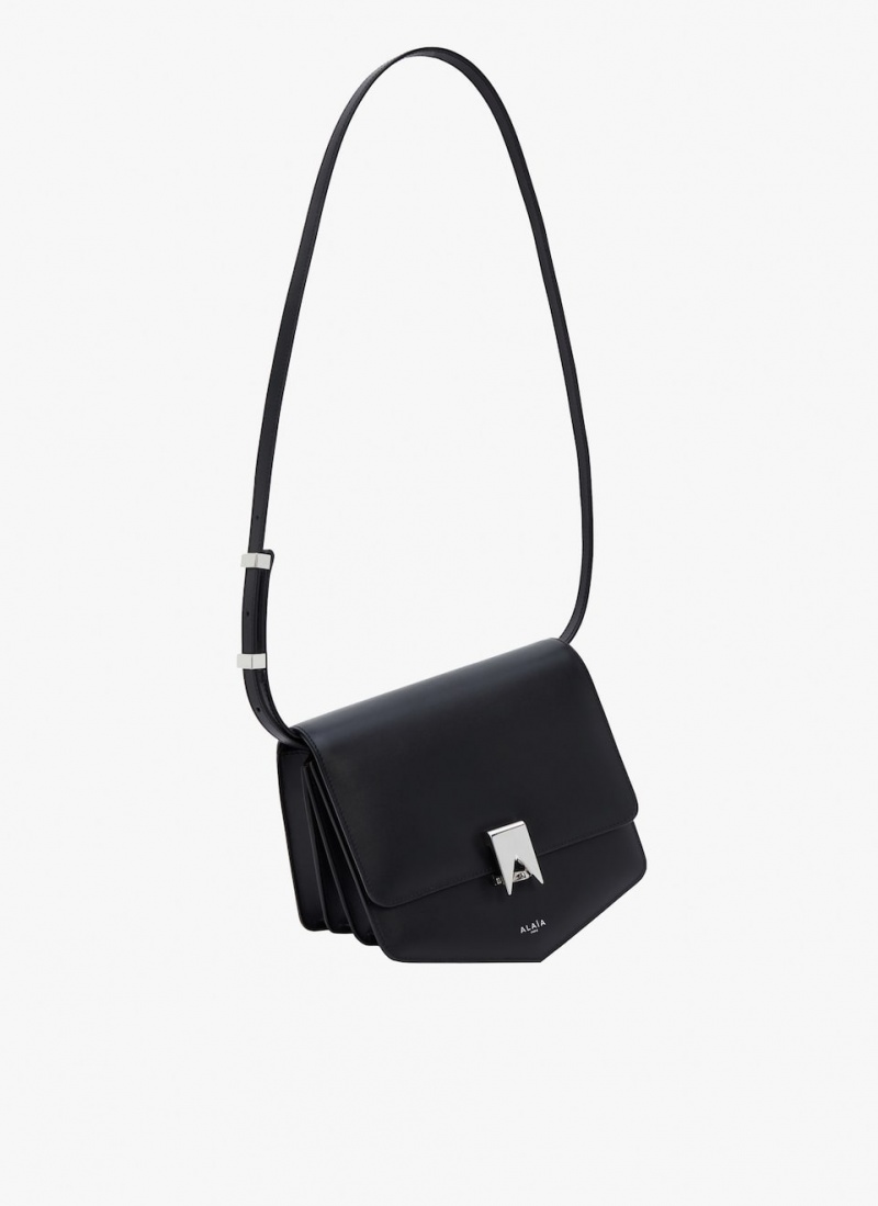 Black Women's Alaia Le Papa Small Shoulder Bags Canada | C9Q-4419