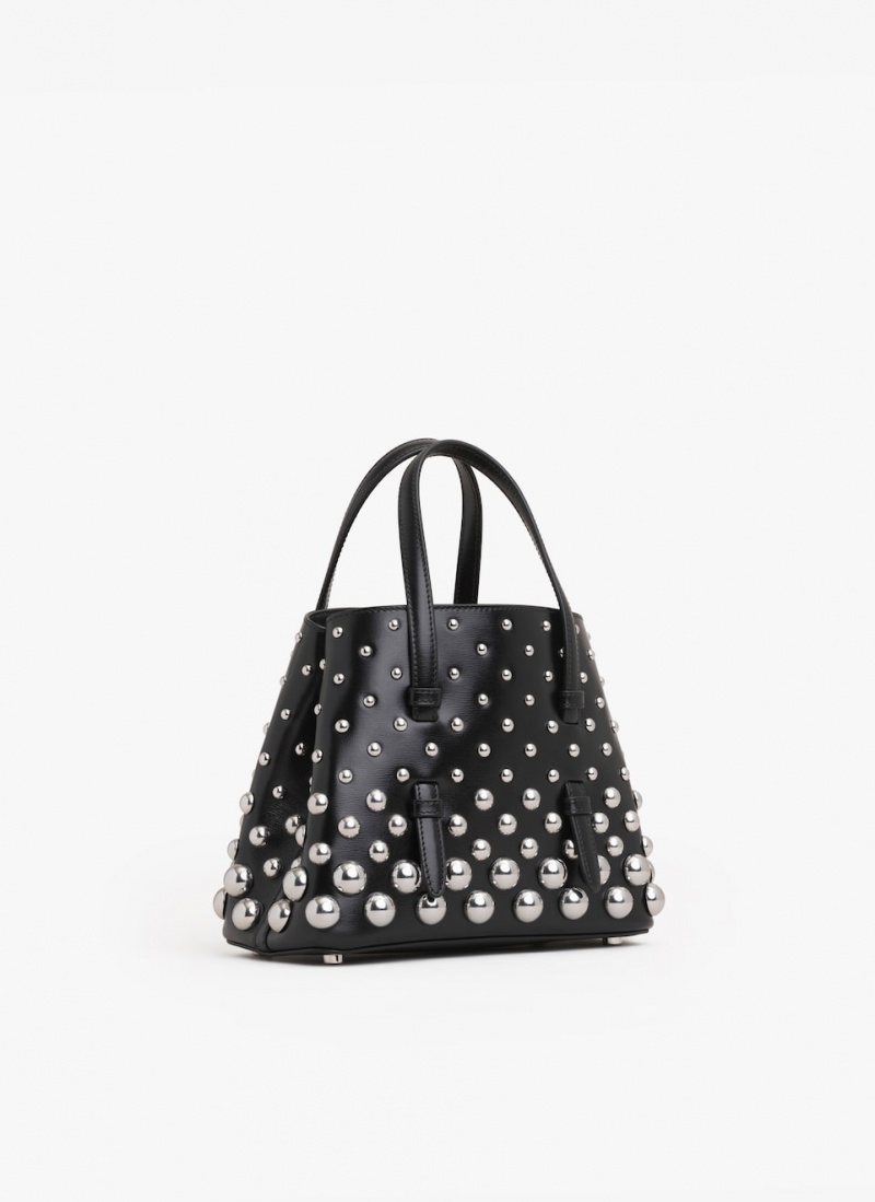 Black Women's Alaia Mina 20 Tote Bags Canada | E2C-3198