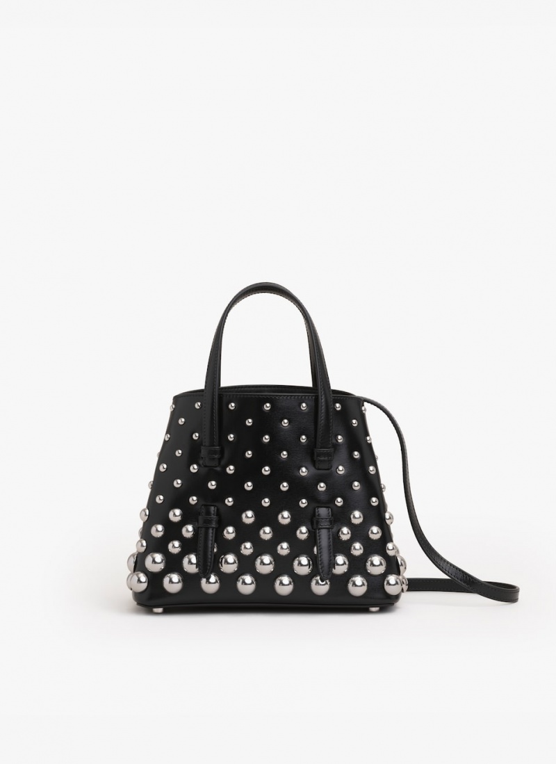 Black Women's Alaia Mina 20 Tote Bags Canada | E2C-3198