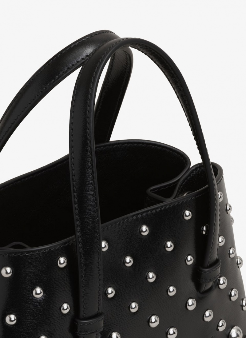 Black Women's Alaia Mina 20 Tote Bags Canada | E2C-3198