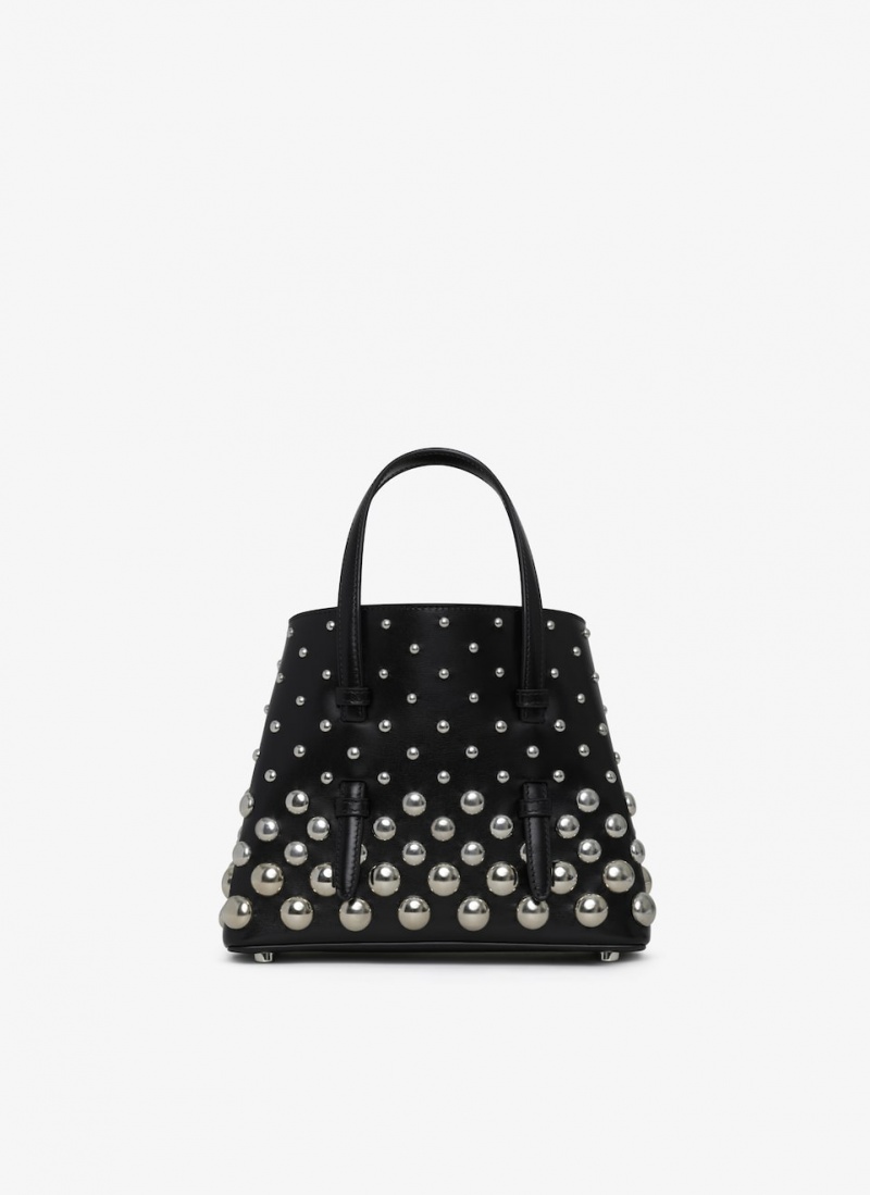 Black Women\'s Alaia Mina 20 Tote Bags Canada | E2C-3198