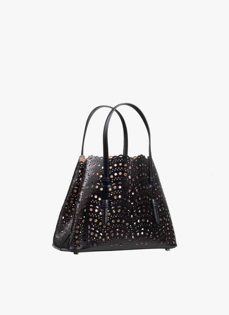 Black Women's Alaia Mina 20 Tote Bags Canada | M0K-8462