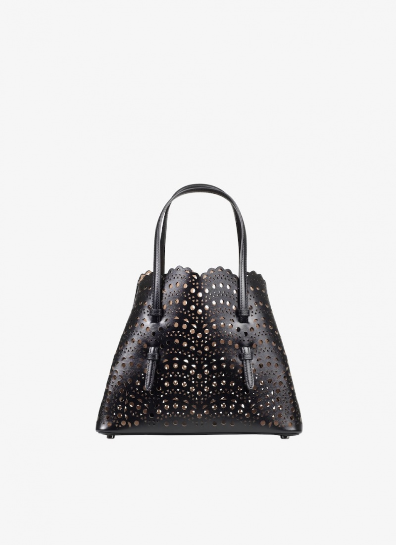 Black Women\'s Alaia Mina 20 Tote Bags Canada | M0K-8462