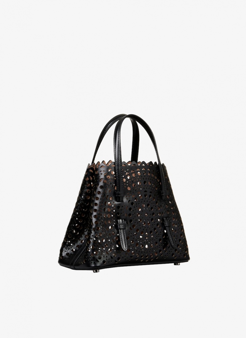 Black Women's Alaia Mina 20 Tote Bags Canada | Q3A-5308