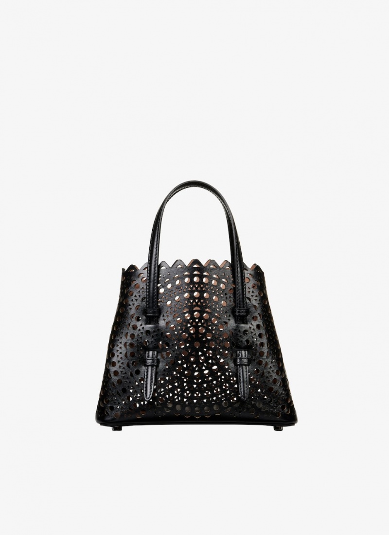 Black Women's Alaia Mina 20 Tote Bags Canada | Q3A-5308