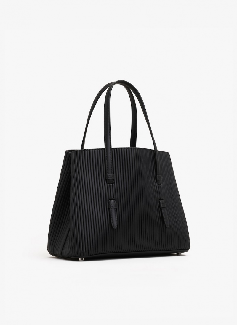 Black Women's Alaia Mina 25 Tote Bags Canada | Y1Q-5486