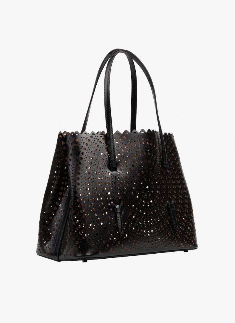 Black Women's Alaia Mina 32 Tote Bags Canada | V7S-1490