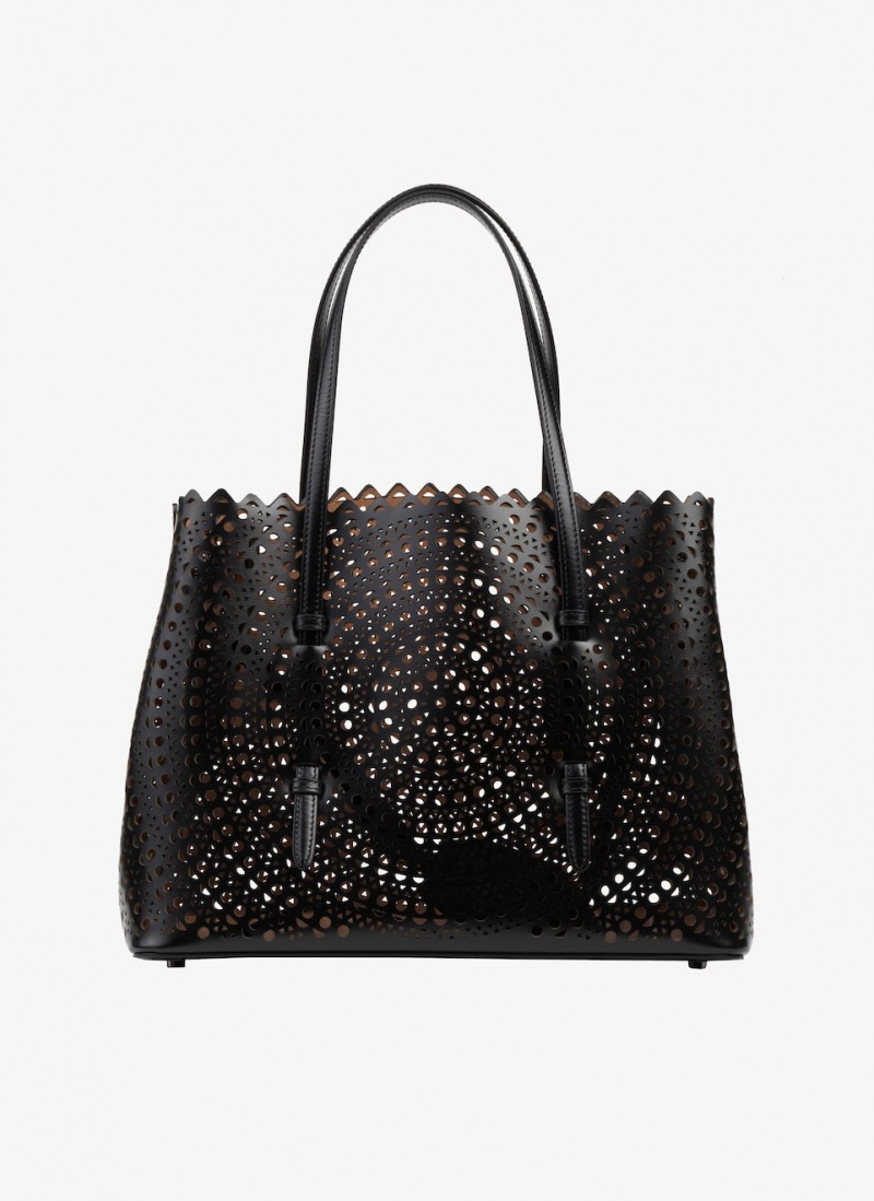 Black Women's Alaia Mina 32 Tote Bags Canada | V7S-1490