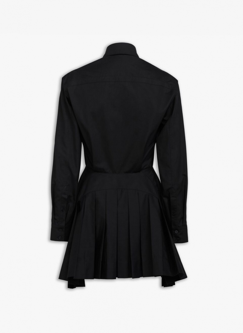 Black Women's Alaia Poplin Shirt Dress Canada | W2S-1258