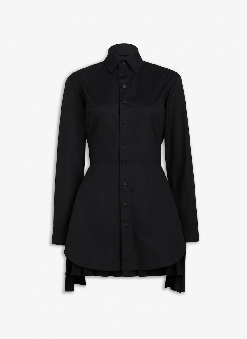 Black Women\'s Alaia Poplin Shirt Dress Canada | W2S-1258