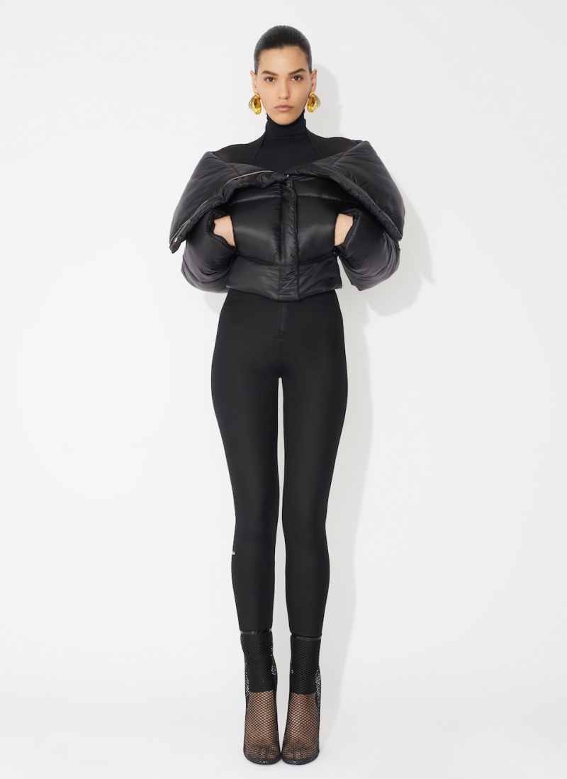 Black Women's Alaia Puffer Jackets Canada | G9E-9526