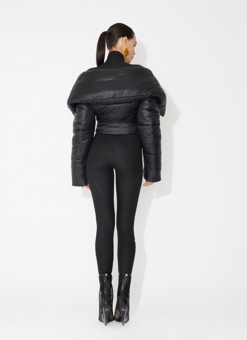 Black Women's Alaia Puffer Jackets Canada | G9E-9526