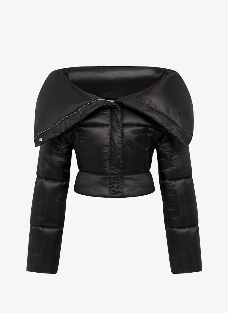 Black Women\'s Alaia Puffer Jackets Canada | G9E-9526