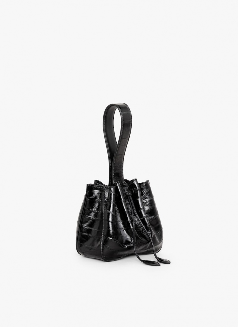 Black Women's Alaia Rose Marie Handbags Canada | E5W-0134