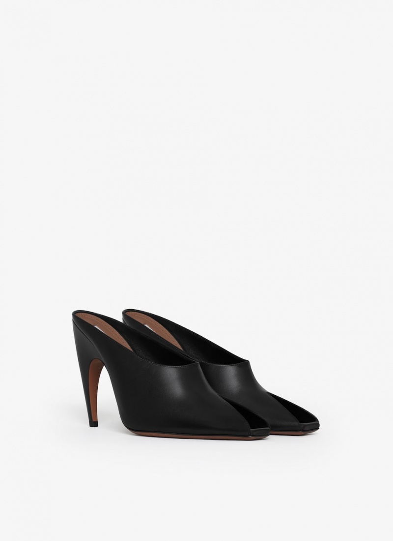 Black Women's Alaia Spike Mules Canada | O9W-1070