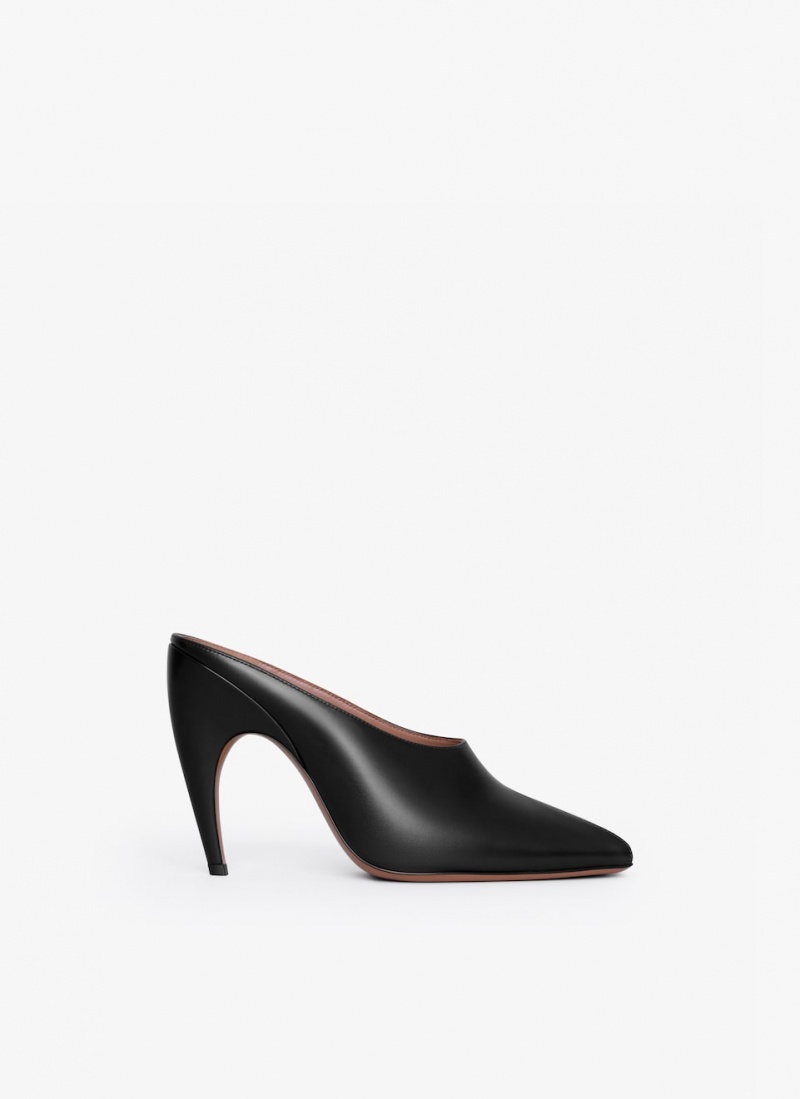 Black Women\'s Alaia Spike Mules Canada | O9W-1070